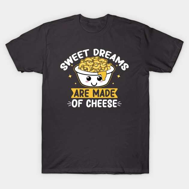kawaii mac and cheese Fun quote T-Shirt by Mr. Bdj